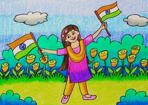 how to draw Republic day drawing easy||independence day painting - YouTube