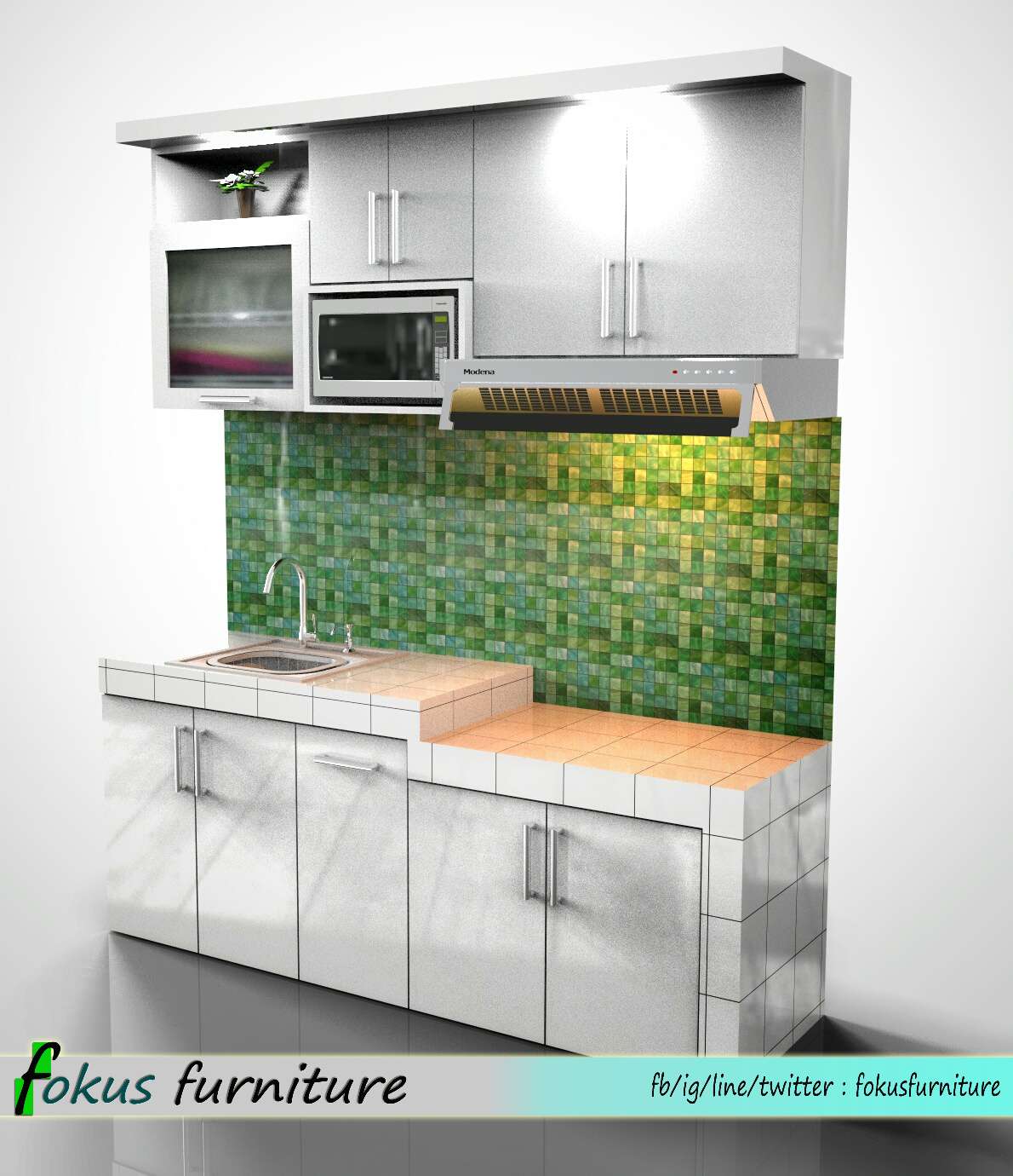 Desain Dapur Model Lurus Gambar Desain Rumah Minimalis