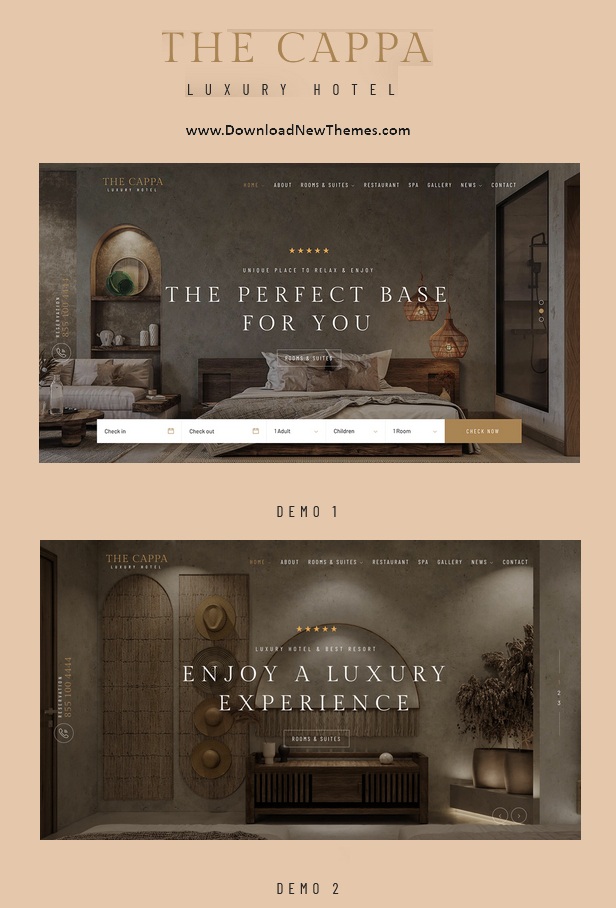 THE CAPPA - Luxury Hotel Template Review