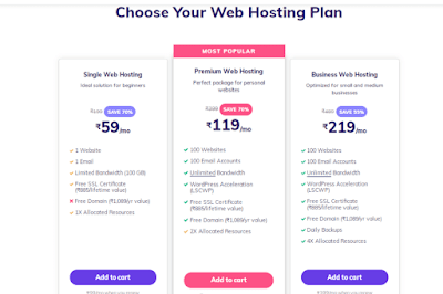 cheap web hosting in india 2020