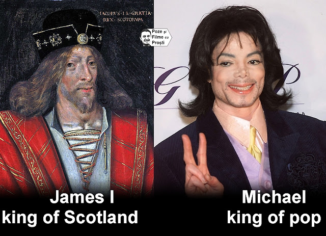 Asemanarea dintre regele James I al Scotiei si Michael Jackson