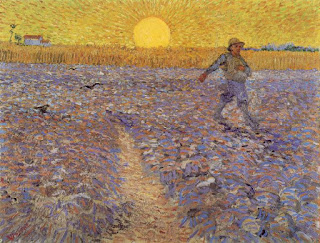 Le semeur au soleil couchant Vincent van Gogh