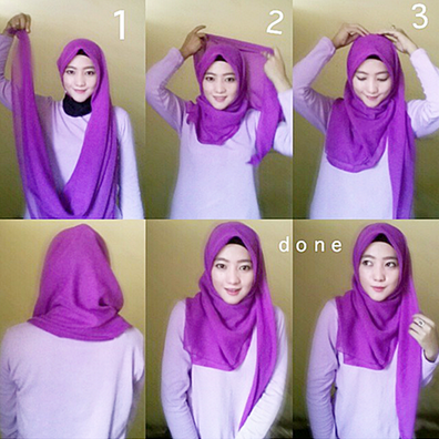 Tutorial Hijab Remaja Masa Kini ~ Fashion