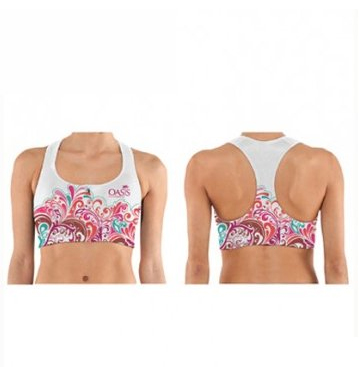 sublimated sports bra