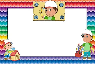 Handy Manny Party, Free Printable Invitations, Labels or Cards.