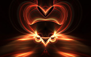Fire Love Heart wallpaper