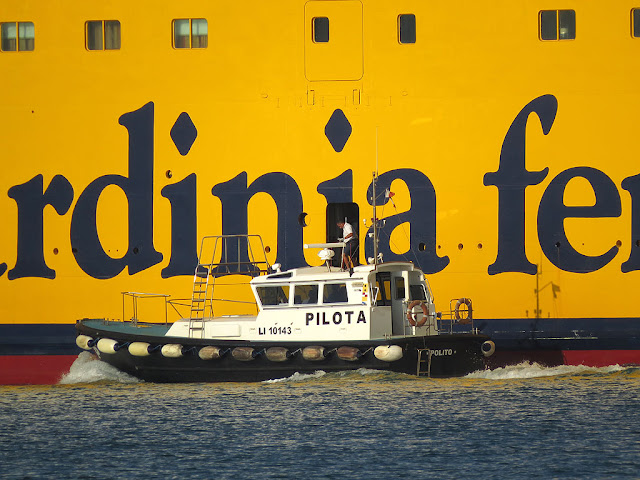 Traghetto Mega Andrea, IMO 8306498, porto di Livorno