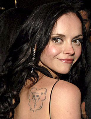 Christina Ricci has quite a lot of tattoos