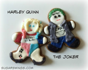 Harley Quinn and Joker cookies