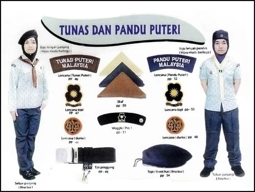 utama PAKAIAN TUNAS DAN PANDU PUTERI