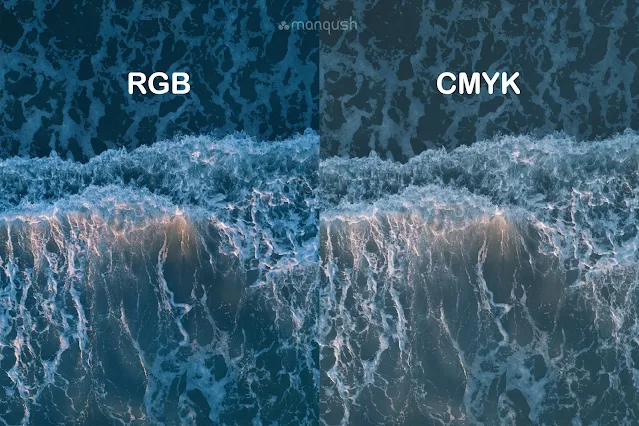 The difference between RGB and CMYK color