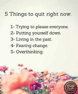 5 Things to quit right now
