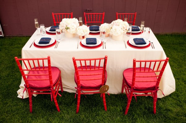 Red And White Wedding Decor