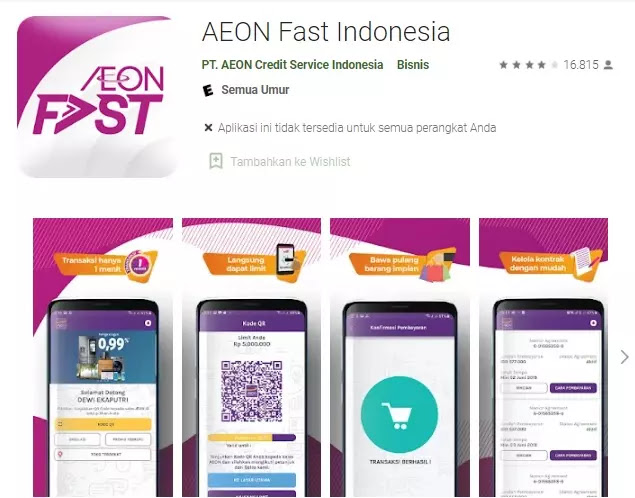 cek no kontrak aeon