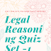 Legal Reasoning MCQS