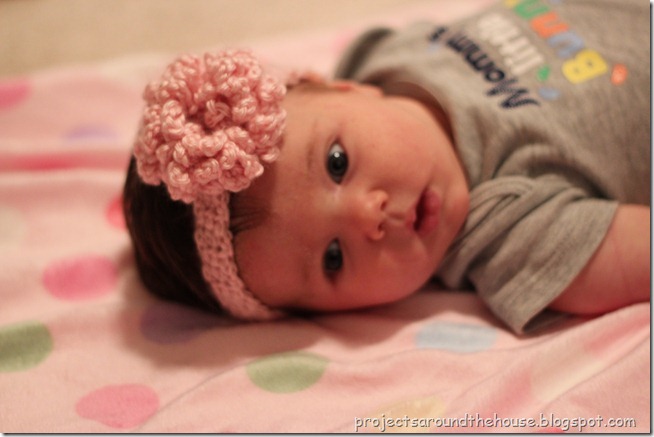 851 New baby headband patterns flowers 161 Projects Around the House: Crochet Loopy Flower Baby Headband 