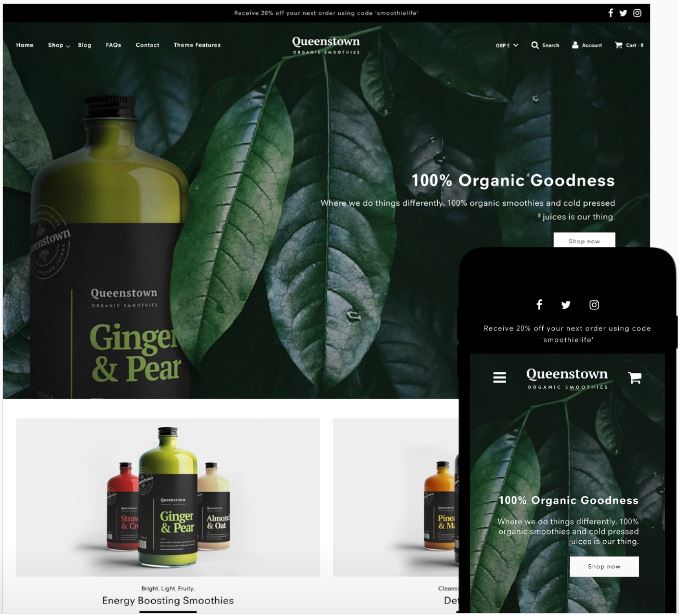 Flow shopify theme (Free Premium Theme)
