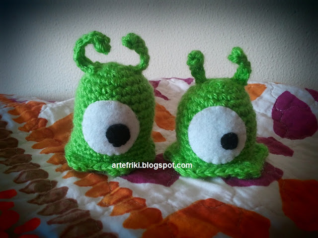 babosa cerebral amigurumi futurama brain slug crochet ganchillo