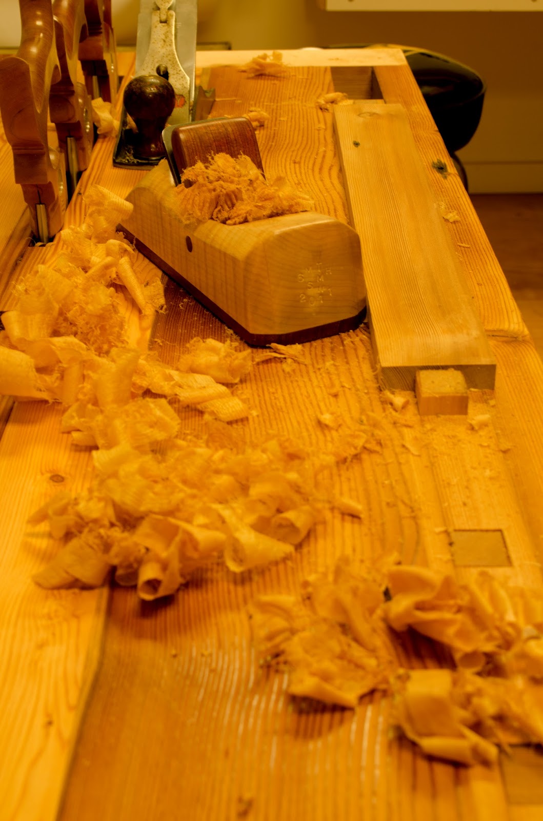 wooden bench dogs