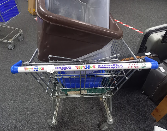 Toys R Us shopping trolley in Stockport