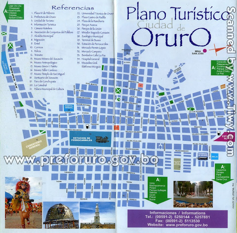 Plano-ciudad-de-Oruro-mapa-Oruro-Bolivia