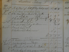 A page from a handwritten ledger.