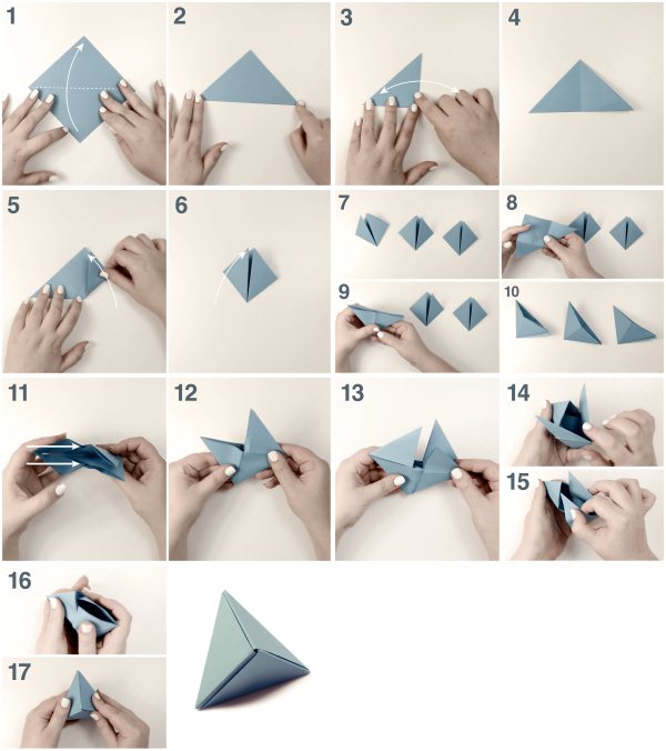  Cara Membuat Origami Box Bentuk Segitiga Bikin Ide 