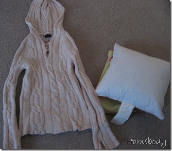 Homebody: Thrifty Gifty #1—Repurpose Clothing as Pillows