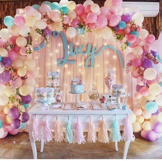 Ideias para uma decoração de festa no tema unicórnio