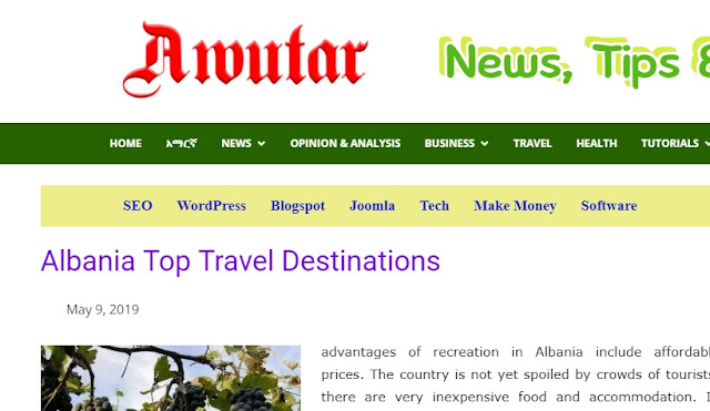 Albania's best Touristic Destinations, according to awutar