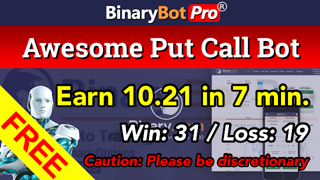 Awesome Put-Call Bot | Binary Bot | Free Download