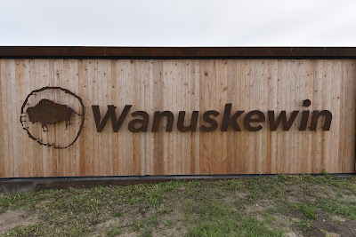 Wanuskewin Heritage Park sign.