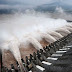 These awesome photographs were taken at the Three Gorges Dam on Chinas Yangtze River during a flood-control test