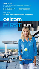 Convenience Control Made For You, Celcom First Elite, First Elite, Made For You, Maria Sharapova Ambassador Celcom First Elite, Maria Sharapova