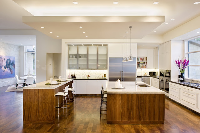 Photo of big open modern kitchen in the Blanco House