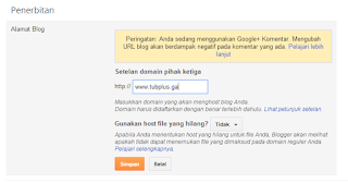 Cara Mudah Mengganti Domain TLD Gratisan dari Freenom Untuk Blogspot