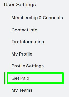 upwork user settings get paid