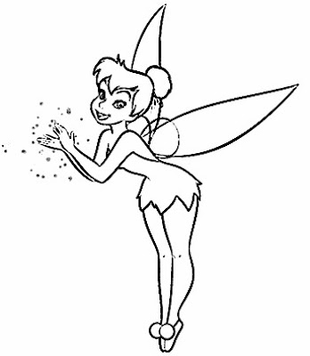 Free Coloring Sheets  on Pages   Tinkerbell Give Spirit To His Friends    Disney Coloring Pages