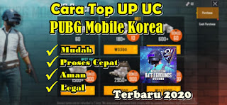 Cara Mudah Top Up UC PUBG Mobile Korea