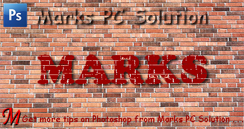 Blend Text with Brick Wall