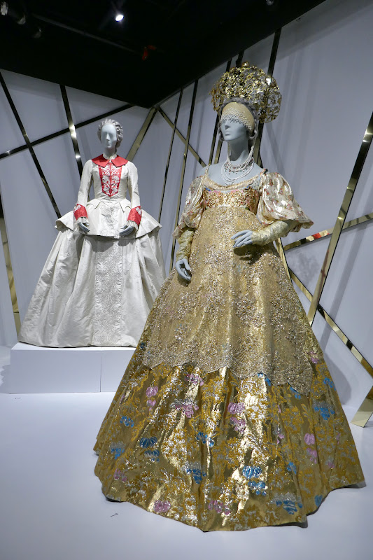 Emmy-winning The Great season 2 TV costumes worn by Elle Fanning on display...