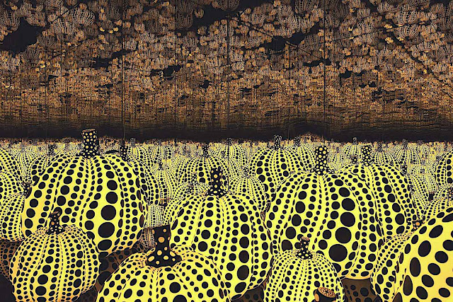 Yayoi Kusama art, yellow