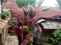 Diterjang Angin Kencang, Sejumlah Rumah di Plompong Sirampog Brebes Rusak