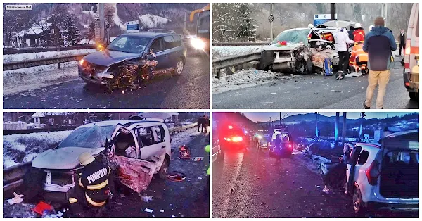 Accident grav la Molid. Un tânăr a murit, trei persoane sunt rănite