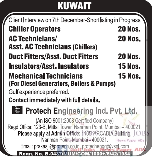 Kuwait Latest Job Vacancies