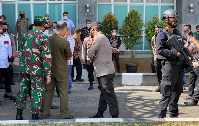 Gegana Lampung Pastikan Keamanan Kunjungan Menteri BUMN dan Menteri Agama