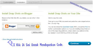 Snapshots Percuma Untuk Blogspot