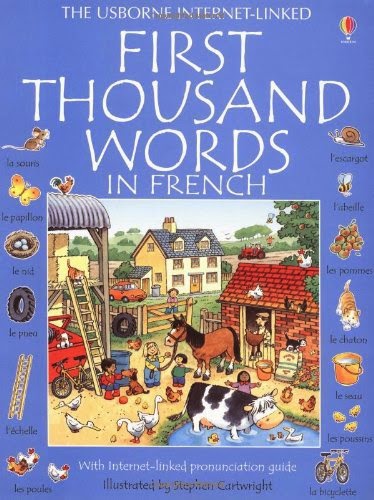 First Thousand Words in French, part of children's book review list about France