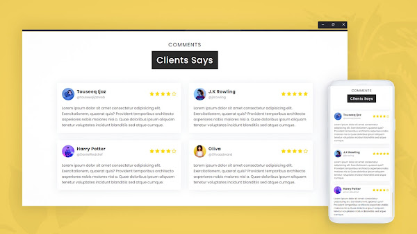 Create Customer Reviews on Website Using HTML and CSS