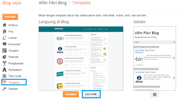 Cara Memasang Meta Keyword di Blog